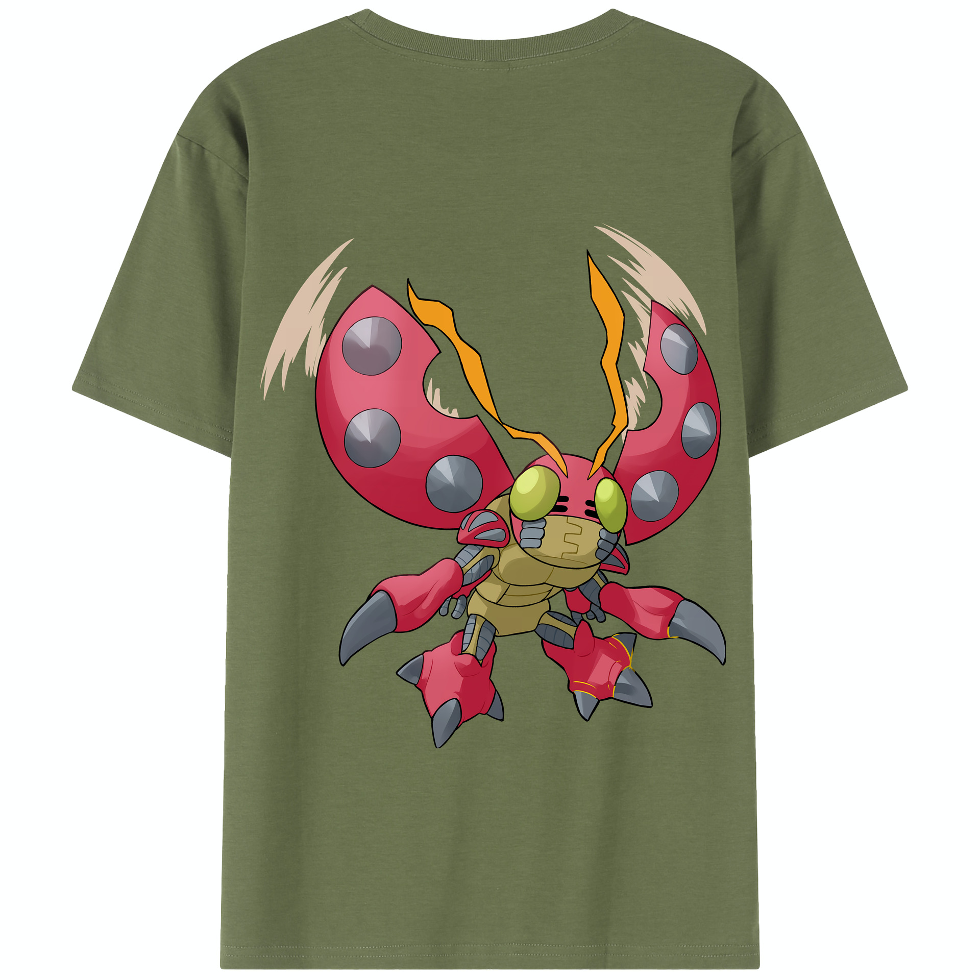 （画像用） Digimon デジタルモンスター/デジモン 綿100％半袖Tシャツ（背面プリント）